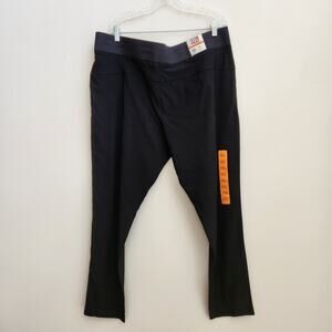 32 Degree Heat Black Straight Leg Activewear Pants Size XXLarge Womens Pockets